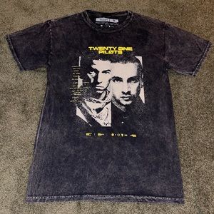 Twenty One Pilots Logo Tie Dye Wash T shirt